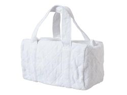 Filet - Baby Changing Bag, Travel and Maternity Bag, Large Baby Diaper Bag, Made in Quilted Cotton, Made in Italy, White