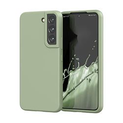 Samsung Galaxy S22 Case, Soft and Soft Silicone Gel Bumper Case with Anti-Drop Protection for Cameras, Samsung Galaxy S22 Shockproof Case, Grey Green