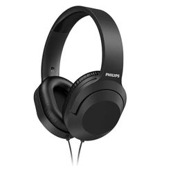 Philips Audio H2005BK/00 Casque Stéréo Filaire Circum-Aural (2 m Câble, Haut-parleurs de 40 mm, Isolation Phonique Passive, Arceau Réglable et Léger) Noir - Modèle 2020/2021, Noir, Une Taille