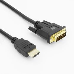 ACT HDMI naar DVI-kabel 3m, 4K @60Hz, Bidirectionele HDMI DVI-adapter (DVI-D 18 + 1 pin) stekker naar stekker verguld, voor het aansluiten van een DVI-monitor AK3736