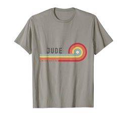 I Love Jude Personalizado Retro Sunset Primer Nombre Camiseta