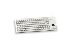 CHERRY G84-4400, Tastiera Compatta con Trackball, Layout per il Regno Unito (QWERTY), Cablate (Connessione USB), 2 Tasti Mouse, Switch Meccanici CHERRY ML, Grigio