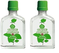 EAU DE MELISSE - FLACON POCHE 4 CL + 2 SUCRES - 4 cl (Lot de 2)
