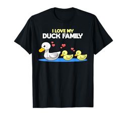 Patos De La Familia Duck Patos Dulces Y Lindos Camiseta