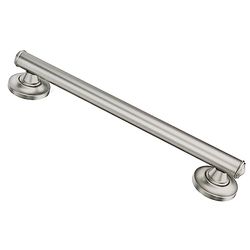 Moen LR8724D1GBN Bathroom Safety 24-Inch Designer Bathroom Grab Bar with Curled Grip, Brushed Nickel