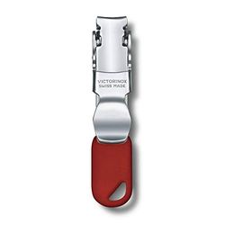 Victorinox nagelsax (2 funktioner, nagelsax, fästögla), rostfritt stål, schweizisk tillverkad, röd