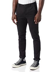 Dockers Smart Supreme Flex Alpha Skinny-Wonderknit Herenbroek, zwart, 29W / 32L