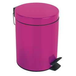 Spirella Poubelle à pédale Acier Sydney 3L Rose Foncé