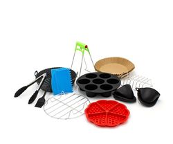 CLOEN Accesorios Air Fryer Accessori, Silicone, Carta, Cartone, Vario, 20_cm