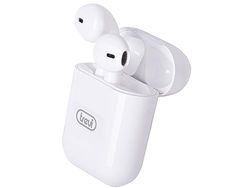 Trevi HMP 1222 AIR Słuchawki Bluetooth, Klawisz Akceptujący Połączenia Telefonowe, Przypadka/Baza Akumulator, Autonomia 3 godziny, Type-C