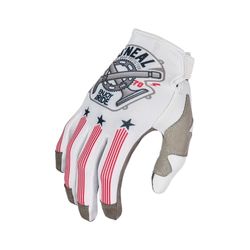 O'NEAL Oneal Mayhem Nanofront Piston Gants de Motocross (White/Black/Red,S)