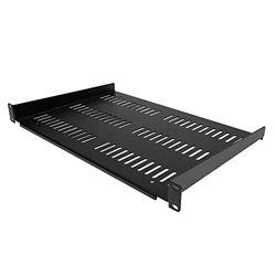 StarTech.com 1U Rack Shelf - Universele Geventileerde 19 inch Server Rack Plank/Lade voor AV/Data/Netwerk Apparatuur – Cantilever – Max. 25kg - Diepte 30 cm (12”) (SHELF-1U-12-FIXED-V)