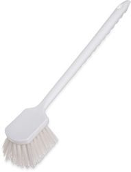 Carlisle polipropileno utilidad Scrub cepillo, 20" x 3", blanco, 12