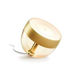Philips Hue Lampada Smart da Tavolo Iris, Luce Bianca e Colorata, Bluetooth, 8.2W, Oro