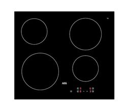 AEG 3000 Series 60cm Ceramic Hob HRX64300CB, 60cm 4 zones ceramic hob, Radiant Hob with Heat Indicators, OptiFix One Step Install, Easy Clean, Precise Touch Control, Automatic Switch Off