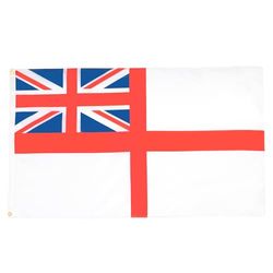 AZ FLAG Bandiera INSEGNA Bianca Britannica 250x150cm - Gran Bandiera Royal Navy White Ensign - Regno Unito 150 x 250 cm - Bandiere