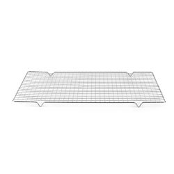 Salter BW12568EU7 Bakes Cooling Rack – 41 cm Metal Wire Cake Tray for Baking, Large Carbon Steel Rack, Evenly Cools Freshly Baked Cookies, Raised Design, Rectangular For Muffins/Biscuits/Pastries