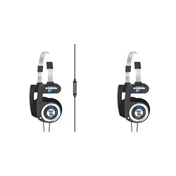 Koss Porta Pro mic Casque Supra-auriculaire Filaire Noir, Argent Serre-tête & Casque stéréo PORTAPRO (on-Ear, Classic, Casque à Bandeau Ouvert, avec Fil de 1,2 m, 15-25000 Hz, Jack 3,52mm