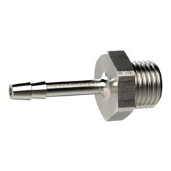 Schroefslangaansluiting, G 3/8 a., voor slang LW 12 mm, SW 19, messing niet; werkdruk max. 25 bar, bedrijfstemperatuur. Maximale 150 °C.