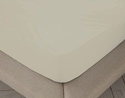 Fitted Sheet Natural 100% Cotton Bed 160 cm (160x190/200 cm)