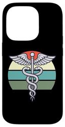 Caduceus Medical Symbol, Nurse Practitioner Caduceus Logo Case for iPhone 14 Pro
