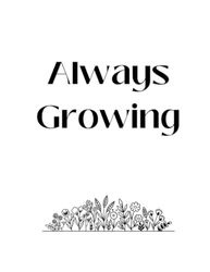 Always Growing Plant Themed Journal/Planner