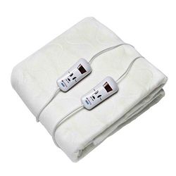 Pekatherm | Dubbele elektrische bedverwarmer | Afmeting 150 x 160 cm | 4 temperatuurniveaus | 100% polyester | Elektrische dekenhoezen Hoogwaardige matrassen | Pekatherm UP210DF