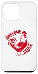Awesome Rooster Sauce Humor for Chicken Lovers Case for iPhone 12 Pro Max