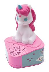 Lexibook- Speakers Portatili Altoparlante di Unicorno, Figura Leggera, Bluetooth 5.0, Porta USB Tipo C, Colore Rosa, RLT100ES