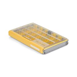 Plano EDGE Premium Jig en Bladed Jig Tackle Utility Box, helder en geel, roestbestendige opslag, waterdichte lade voor Jig en Bladed Jig Tackle
