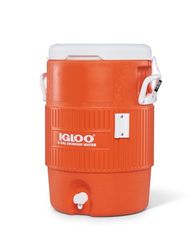 Igloo Seat Top - drankdispenser, drankhouder met tapkraan - 19 liter, oranje