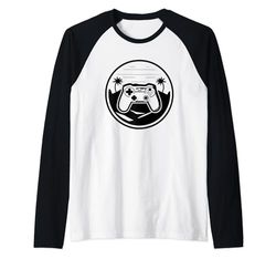 Game Controller Graphic PC Gaming Camiseta Manga Raglan