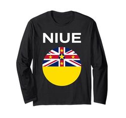 Bandera Niue moderna Manga Larga