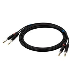 SSQ JSJS3 SS-1458 Cable 2x Jack Stereo - 2x Jack Stereo 3 m Black