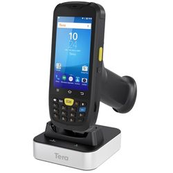 Tera Scanner de Codes à Barres Android 10 PDA Terminal Zebra SE4710 4" Ecran Tactile Ordinateur Mobile Portable avec Station de Charge Clavier 4G BT WiFi GPS 4200mAh 1D 2D QR Entrepôt Inventaire P160