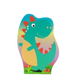 I-TOTAL ® - Roligt pussel för barn med konturförpackning | Lämplig för 3+ åringar | 24 stycken (DINO)