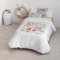 FUNDA NÓRDICA CON BOTONES 100% ALGODÓN MODELO TOGETHER PARA CAMA DE 90 (155X220 CM.)