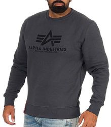 Alpha Industries Basic Sweatshirt voor heren Greyblack/Black