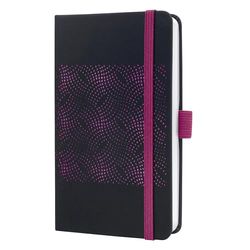 SIGEL J5212 Wochenkalender Jolie 2025 , ca. A6, schwarz, pink