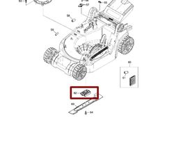 Makita 459811-4 Support de lame ronde pour tondeuse à gazon modèle DLM382