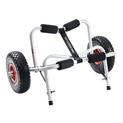 RAD Sportz - Chariot de kayak avec pneus - Capacité de 68 kg - Argenté