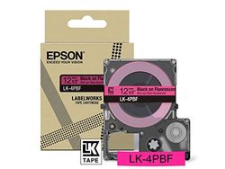 Epson Labelworks LK-4PBF 12mm fluorescerande rosa/svart