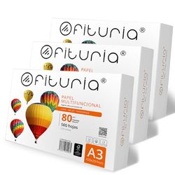 A3-ark, multifunktionspapper för skrivare och kopiator, vitt A3-papper för arbetsplatser och hemmabruk, A3-ark 80g/m², arkpaket - ophituria (1500 ark)