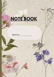 "Elegant Beige Floral Hardcover College Notebook 7.5 x 9.25-inch size: Ruled Pages for Writing, Journaling, and Class Notes": "Beautiful Flower ... for Students, Writers, and Journal Lovers"