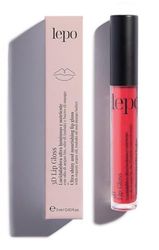 LEPO | 3D Lip Gloss, Lucidalabbra Ultra Luminoso e Nutriente N. 05 Amarena, con Olio di Argan Bio, Olio di Tsubaki e Burro di Mango