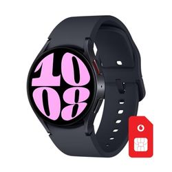 Vodafone eSIM con Samsung Galaxy Watch6 40 mm LTE grafite | fino a 75 € cashback + fino a 150 € coupon Amazon dopo la registrazione SIM, monitoraggio del sonno, fitness tracker, GPS, chiamate,