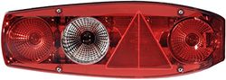 HELLA 2VA 341 419-061 Piloto posterior,Caraluna II,Lámparas incandescentes,12V,Montaje,atornillado,Color de tulipa: rojo,Conector: Conector plano,derecha,Cantidad: 1