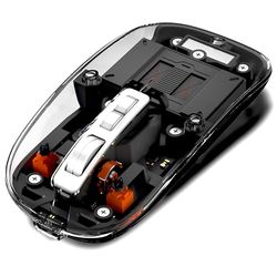 Xtrememac Mouse Senza Fili Design Ergonomico Ricaricabile Bluetooth & USB 2.4GHz 4 DPI Regolabili Grigio