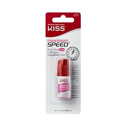 Kiss Colle à ongles à séchage rapide, rose 3 g