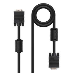 Monkey Ladder SVGA-kabel met ferriet voor monitor, projector en pc, HDB15/M-HDB15/H, zwart, 1,8 m, Spanje